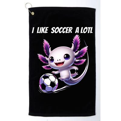 Axolotl Soccer Birthday Soccer Player Golf Towel