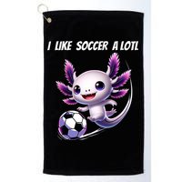 Axolotl Soccer Birthday Soccer Player Golf Towel