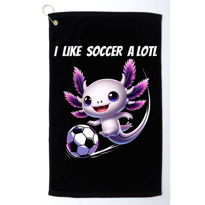 Axolotl Soccer Birthday Soccer Player Golf Towel