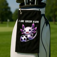Axolotl Soccer Birthday Soccer Player Golf Towel