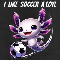Axolotl Soccer Birthday Soccer Player Golf Towel