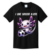 Axolotl Soccer Birthday Soccer Player Kids T-Shirt