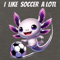 Axolotl Soccer Birthday Soccer Player Cotton Canvas Backpack