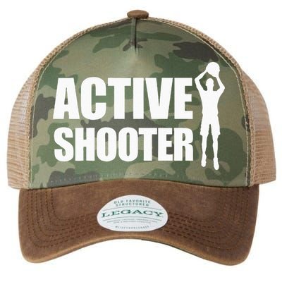 Active Shooter Basketball Player Basketball Active Shooter Legacy Tie Dye Trucker Hat