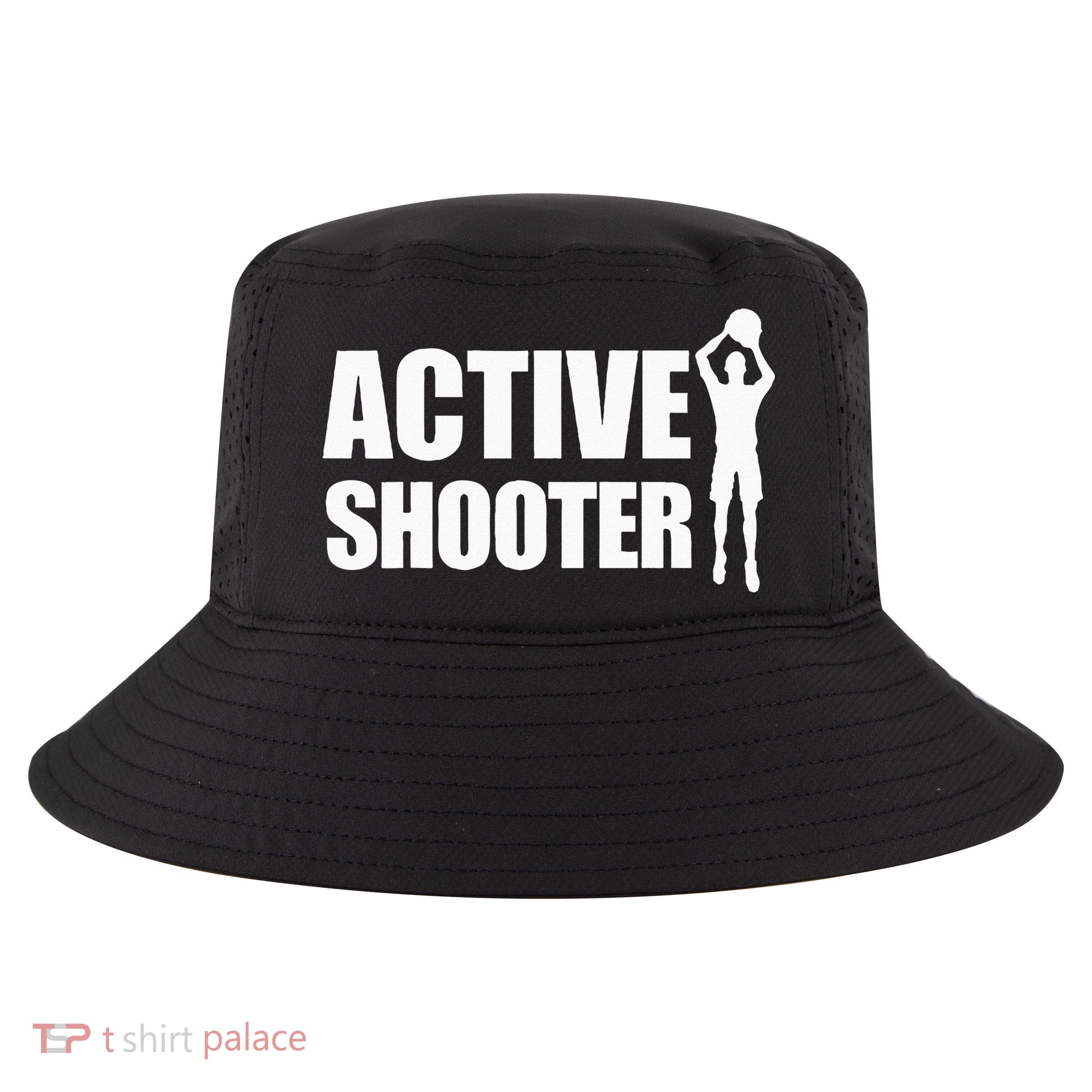 Active Shooter Basketball Player Basketball Active Shooter Cool Comfort Performance Bucket Hat