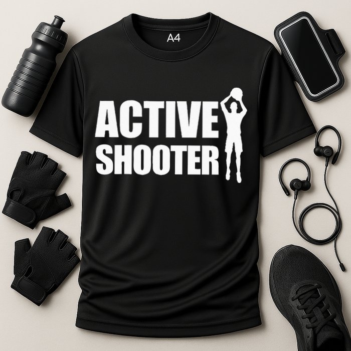 Active Shooter Basketball Player Basketball Active Shooter Performance Shirt
