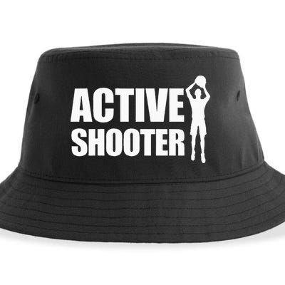 Active Shooter Basketball Player Basketball Active Shooter Sustainable Bucket Hat