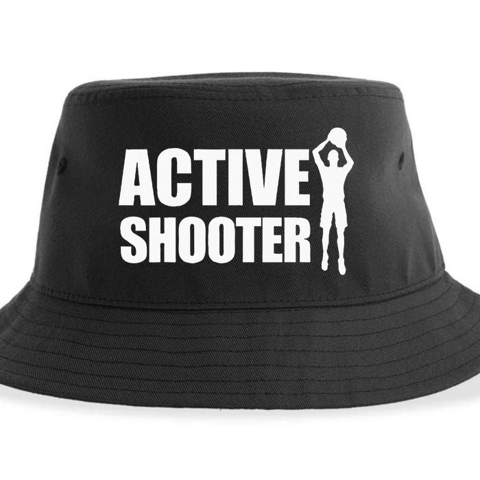 Active Shooter Basketball Player Basketball Active Shooter Sustainable Bucket Hat