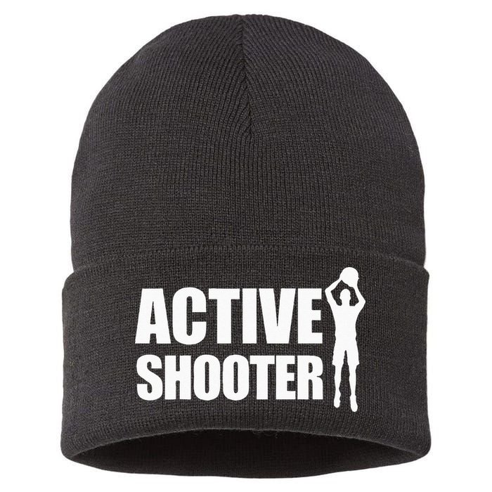 Active Shooter Basketball Player Basketball Active Shooter Sustainable Knit Beanie