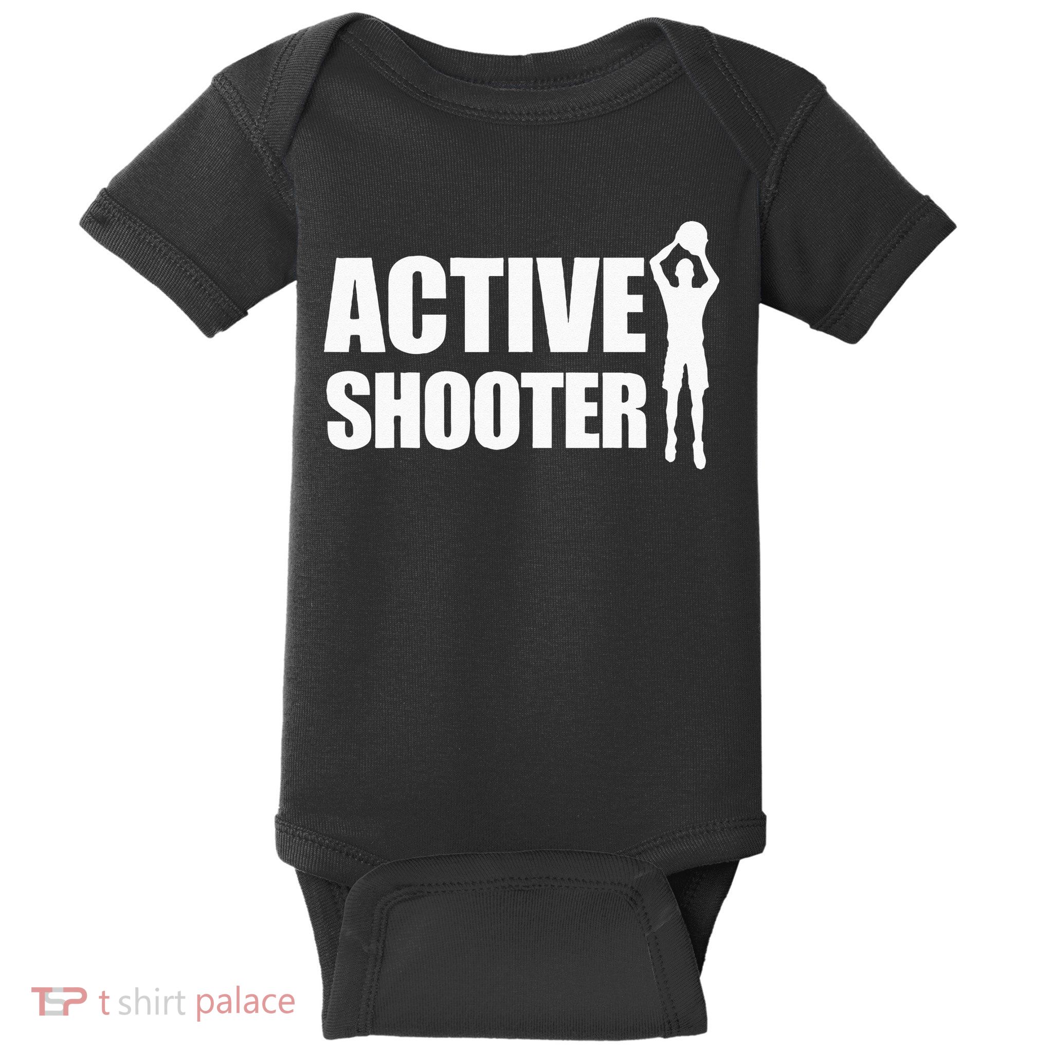 Active Shooter Basketball Player Basketball Active Shooter Baby Bodysuit
