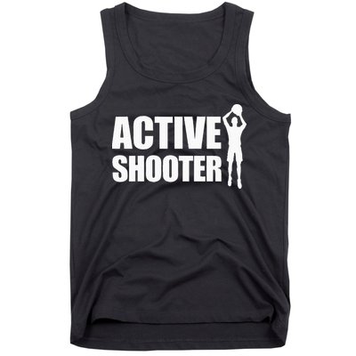 Active Shooter Basketball Player Basketball Active Shooter Tank Top