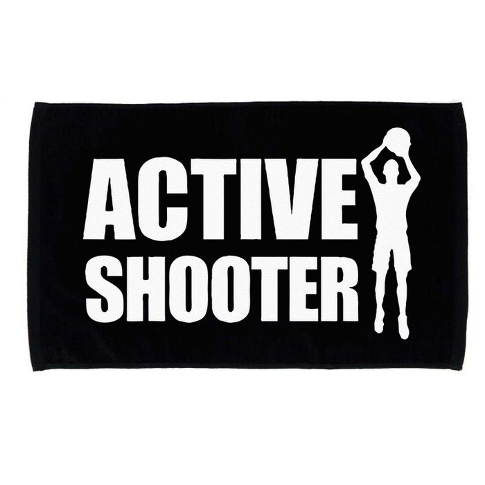 Active Shooter Basketball Player Basketball Active Shooter Microfiber Hand Towel