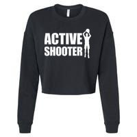 Active Shooter Basketball Player Basketball Active Shooter Cropped Pullover Crew