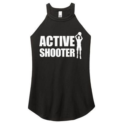 Active Shooter Basketball Player Basketball Active Shooter Women's Perfect Tri Rocker Tank