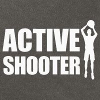 Active Shooter Basketball Player Basketball Active Shooter Cotton Canvas Backpack