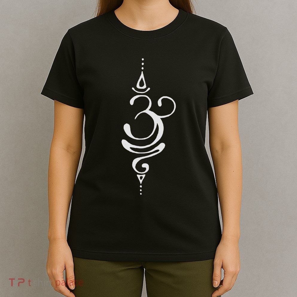 Ancient Sanskrit Breathe Om Yoga Meditation Symbol T-Shirt