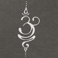 Ancient Sanskrit Breathe Om Yoga Meditation Symbol Cotton Canvas Backpack
