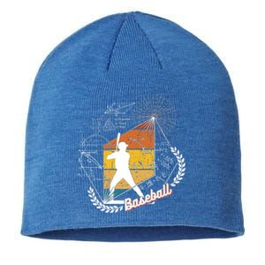 American Sport Baseball Just A Who Loves Baseball Sport Gift Sustainable Beanie