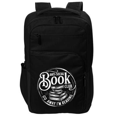 Anti Social Book Reader Go Away IM Reading Introverts Impact Tech Backpack