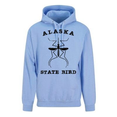 Alaska State Bird Mosquito Unisex Surf Hoodie