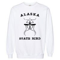 Alaska State Bird Mosquito Garment-Dyed Sweatshirt