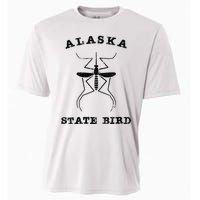 Alaska State Bird Mosquito Cooling Performance Crew T-Shirt