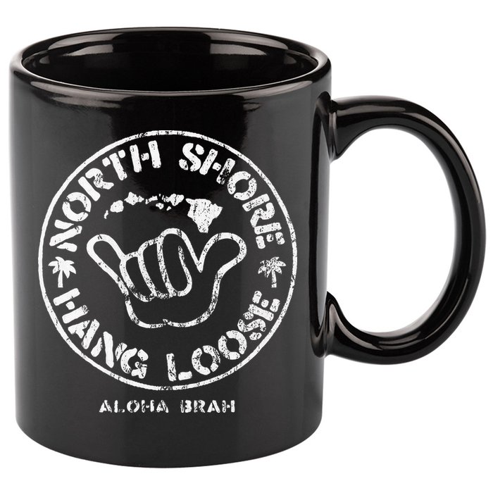Aloha Shaka Brah Hawaii Islands 11oz C Handle Ceramic Mug