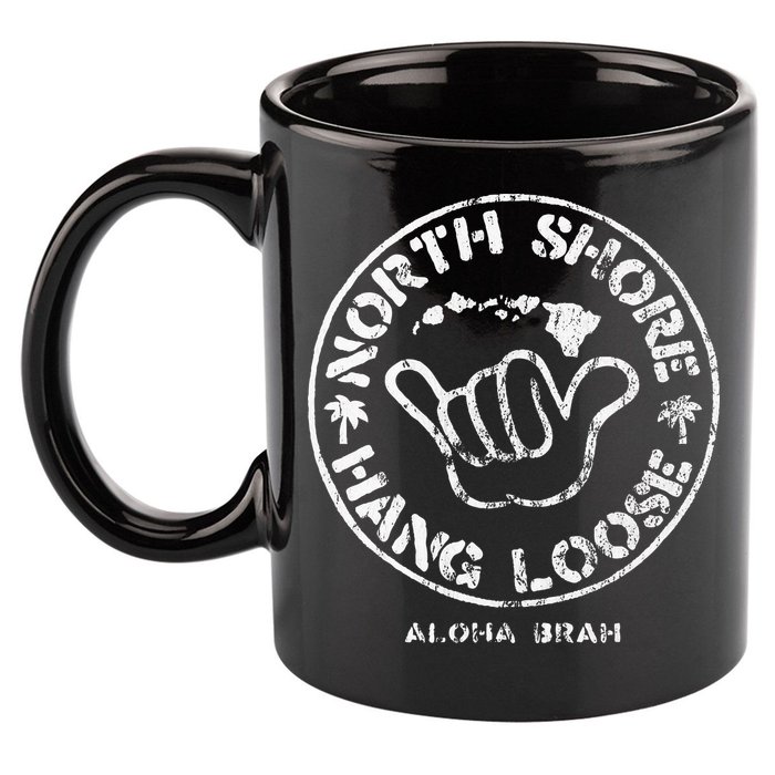 Aloha Shaka Brah Hawaii Islands 11oz C Handle Ceramic Mug