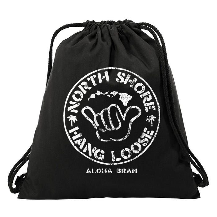 Aloha Shaka Brah Hawaii Islands Drawstring Bag