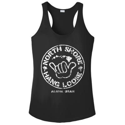 Aloha Shaka Brah Hawaii Islands Ladies PosiCharge Competitor Racerback Tank