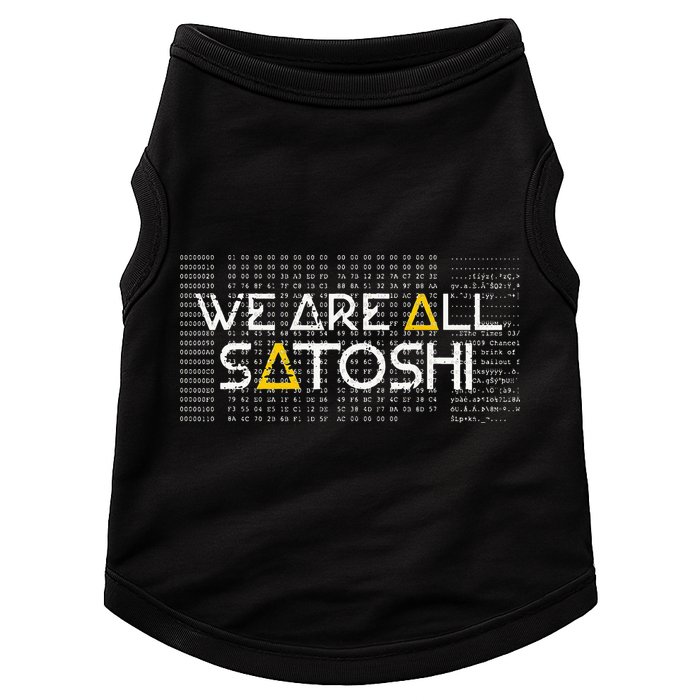 All Satoshi Bitcoin Btc Blockchain Cryptocurrency Doggie Tank