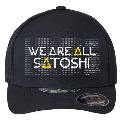 All Satoshi Bitcoin Btc Blockchain Cryptocurrency Flexfit Unipanel Trucker Cap