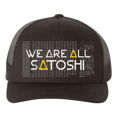 All Satoshi Bitcoin Btc Blockchain Cryptocurrency Yupoong Adult 5-Panel Trucker Hat
