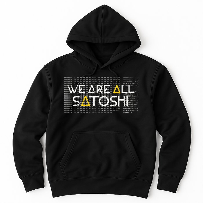 All Satoshi Bitcoin Btc Blockchain Cryptocurrency Hoodie