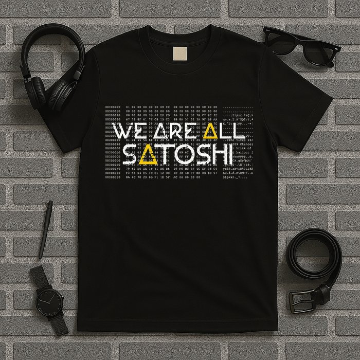 All Satoshi Bitcoin Btc Blockchain Cryptocurrency T-Shirt