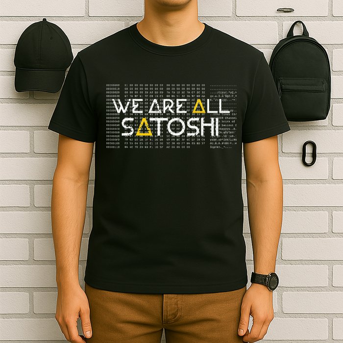 All Satoshi Bitcoin Btc Blockchain Cryptocurrency T-Shirt