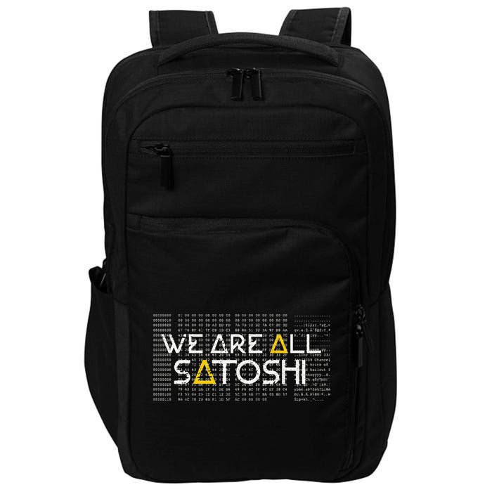 All Satoshi Bitcoin Btc Blockchain Cryptocurrency Impact Tech Backpack