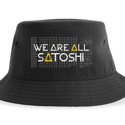 All Satoshi Bitcoin Btc Blockchain Cryptocurrency Sustainable Bucket Hat