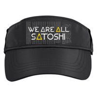 All Satoshi Bitcoin Btc Blockchain Cryptocurrency Adult Drive Performance Visor