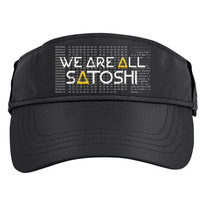 All Satoshi Bitcoin Btc Blockchain Cryptocurrency Adult Drive Performance Visor