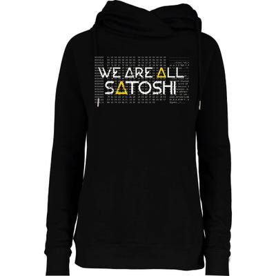 All Satoshi Bitcoin Btc Blockchain Cryptocurrency Womens Funnel Neck Pullover Hood