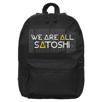 All Satoshi Bitcoin Btc Blockchain Cryptocurrency 16 in Basic Backpack