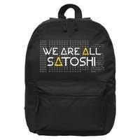 All Satoshi Bitcoin Btc Blockchain Cryptocurrency 16 in Basic Backpack