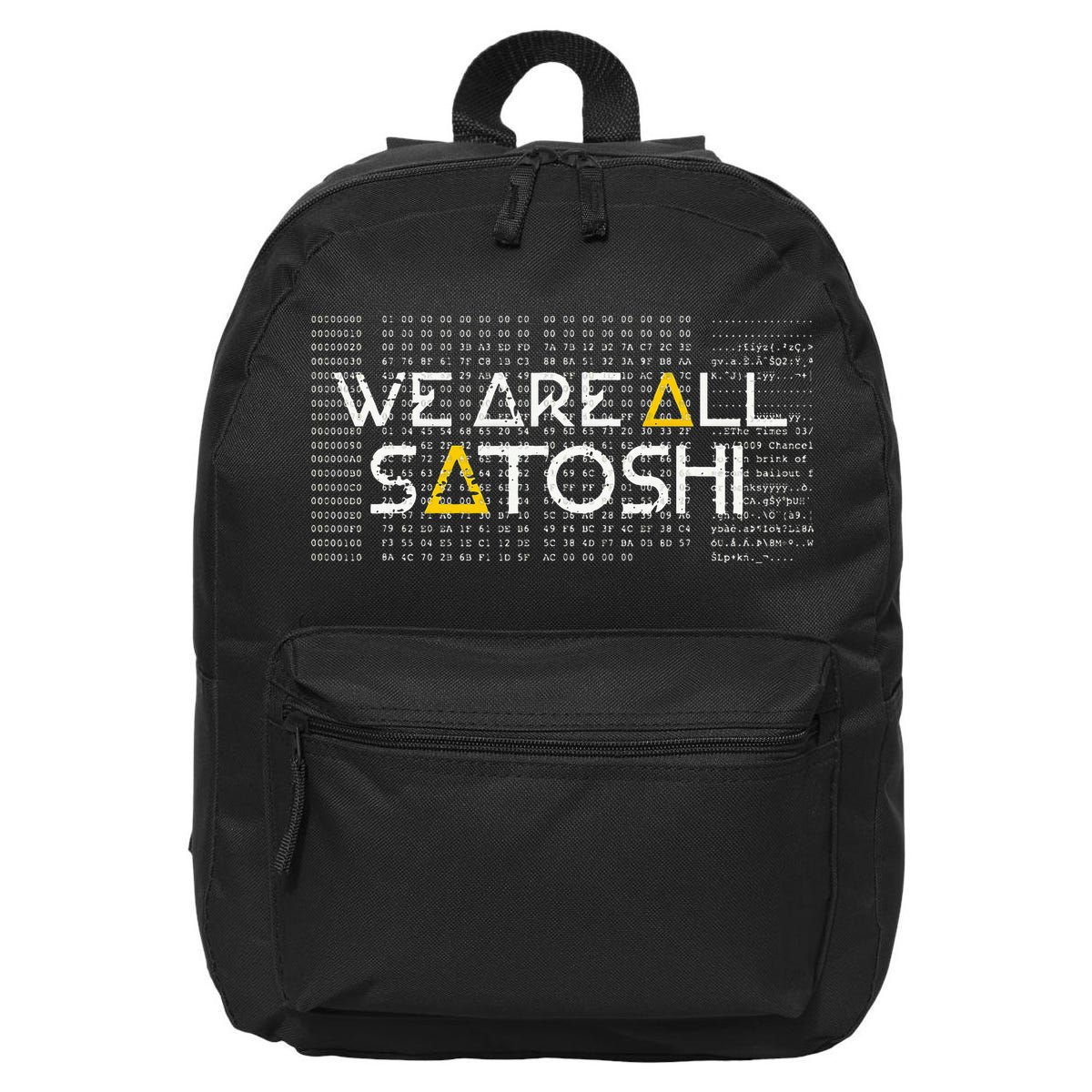 All Satoshi Bitcoin Btc Blockchain Cryptocurrency 16 in Basic Backpack