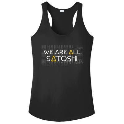 All Satoshi Bitcoin Btc Blockchain Cryptocurrency Ladies PosiCharge Competitor Racerback Tank