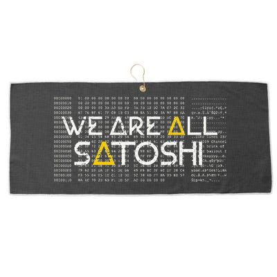 All Satoshi Bitcoin Btc Blockchain Cryptocurrency Large Microfiber Waffle Golf Towel