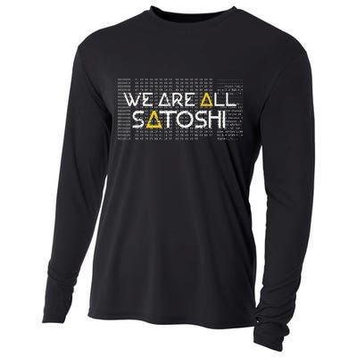 All Satoshi Bitcoin Btc Blockchain Cryptocurrency Cooling Performance Long Sleeve Crew