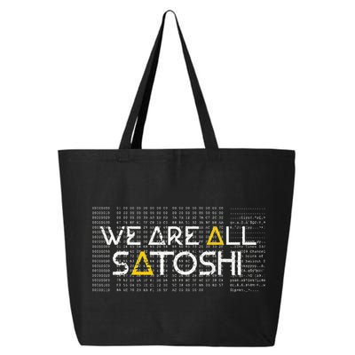 All Satoshi Bitcoin Btc Blockchain Cryptocurrency 25L Jumbo Tote