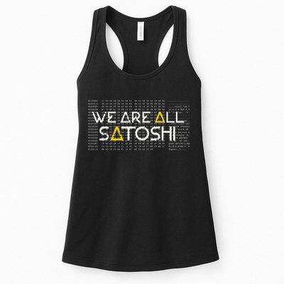 All Satoshi Bitcoin Btc Blockchain Cryptocurrency Womens Tank Top