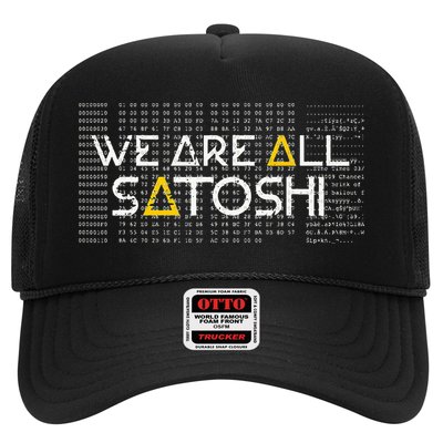 All Satoshi Bitcoin Btc Blockchain Cryptocurrency Trucker Hat